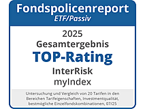Qualitätssiegel myIndex: Fondspolicenreport 2025 - TOP-Rating