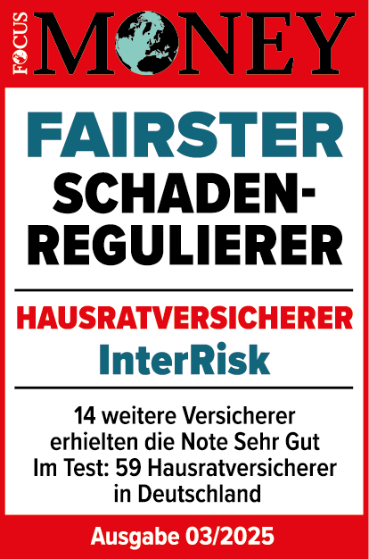 Qualitätssiegel Hausrat: Focus Money - Fairster Schadenregulierer