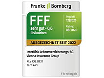 Qualitätssiegel Risikoleben: Franke Bornberg - sehr gut (0,6)